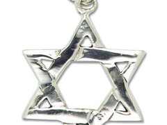 Pandantiv amuleta din argint pentru intelepciune Rob Ray Simboluri Mistice - Steaua lui David